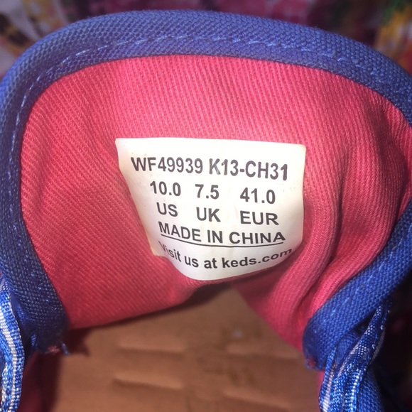 Women’s Blue Keds Sneakers 10 - Picture 6 of 9